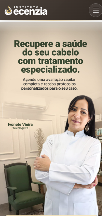 Print mobile da página Instituto Ecenzia